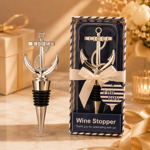 Anchor Wine Bottle Stopper with Gift Box
