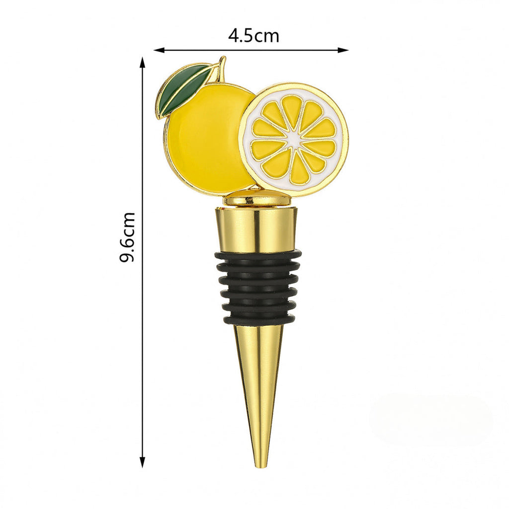 Daisy & Lemon Wine Bottle Stopper – Enamel Nature Topper with Airtight Seal, 2 Styles - Image 7