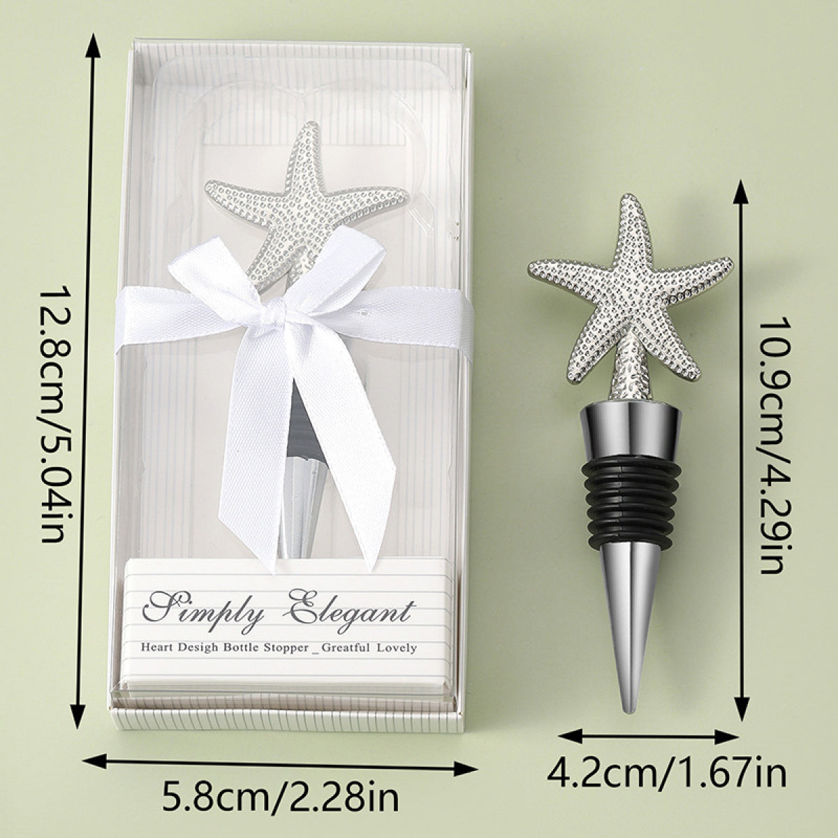 Decorative Wine Bottle Stopper – Silver Metal Topper with Airtight Seal, 4 Styles - Image 9