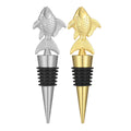 Fish Wine Bottle Stopper – Metal Topper with Scale Detail and Airtight Seal, Gold & Silver - Image 3