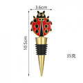 Ladybug Wine Bottle Stopper – Enamel Insect Topper with Airtight Seal, Gold & Silver - Image 6