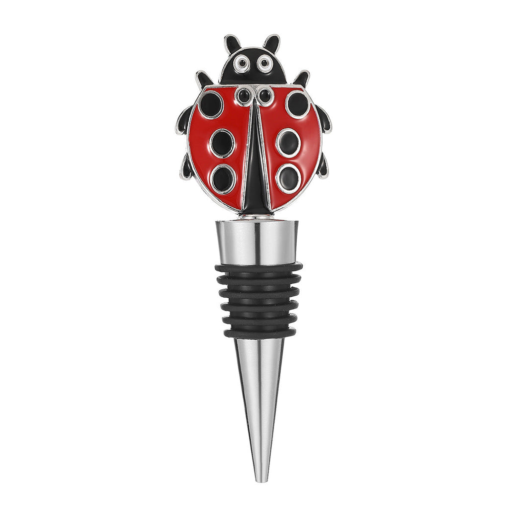 Ladybug Wine Bottle Stopper – Enamel Insect Topper with Airtight Seal, Gold & Silver - Image 15