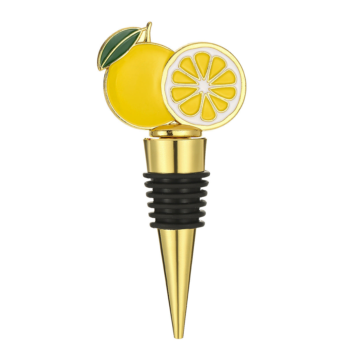 Daisy & Lemon Wine Bottle Stopper – Enamel Nature Topper with Airtight Seal, 2 Styles - Image 14