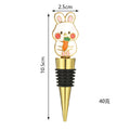 Rabbit Wine Bottle Stopper – Enamel Bunny Topper with Airtight Seal, Gold & Silver - Image 6