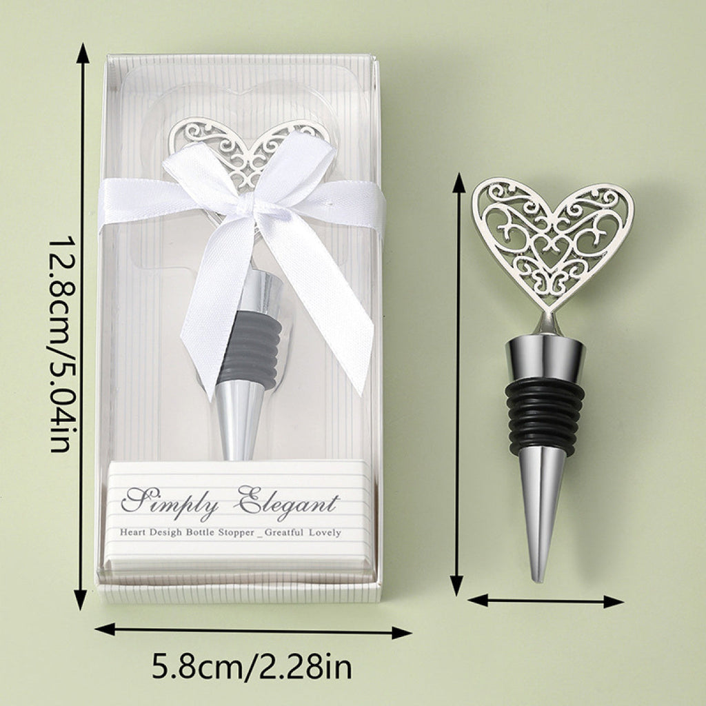 Decorative Wine Bottle Stopper – Silver Metal Topper with Airtight Seal, 4 Styles - Image 6