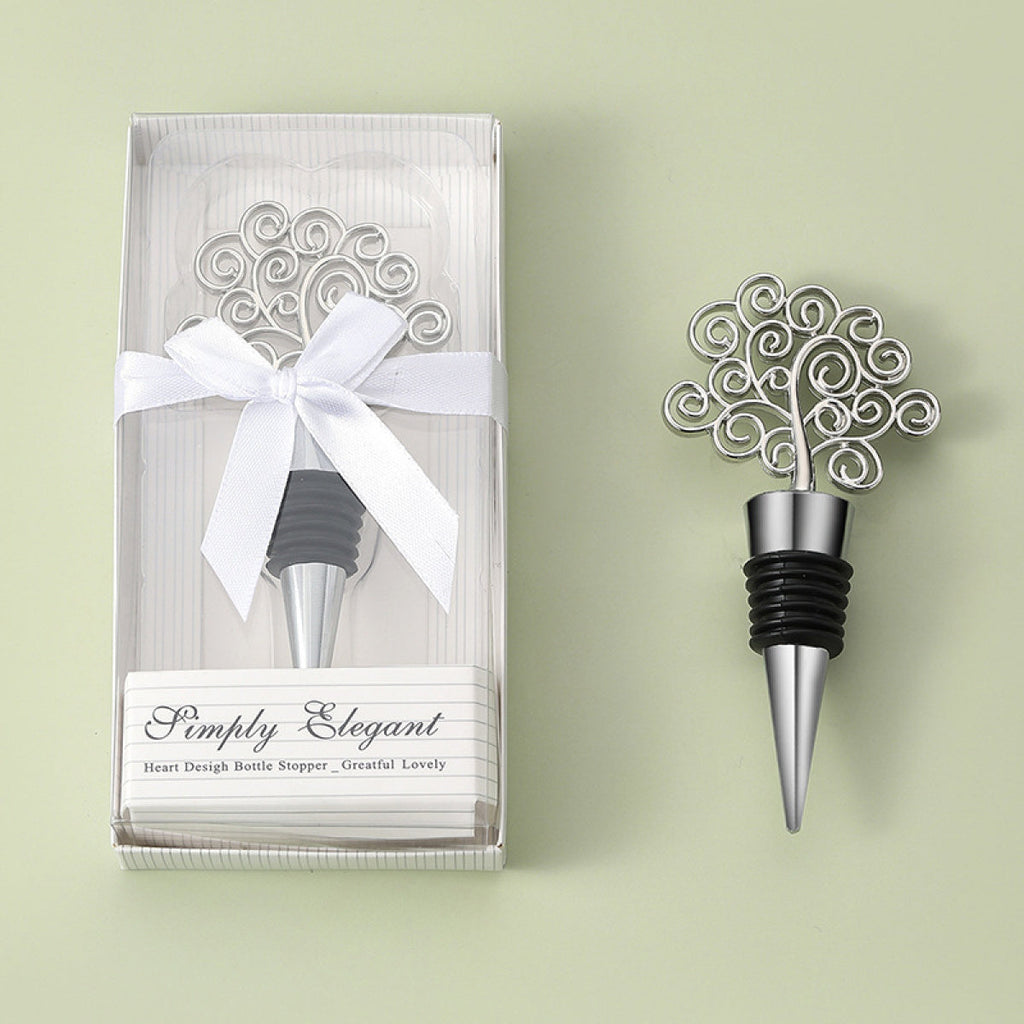 Decorative Wine Bottle Stopper – Silver Metal Topper with Airtight Seal, 4 Styles - Image 3