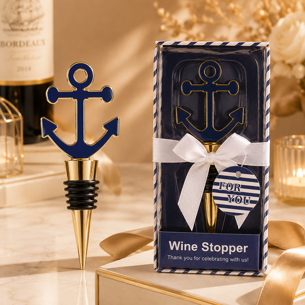 Anchor Wine Bottle Stopper with Gift Box