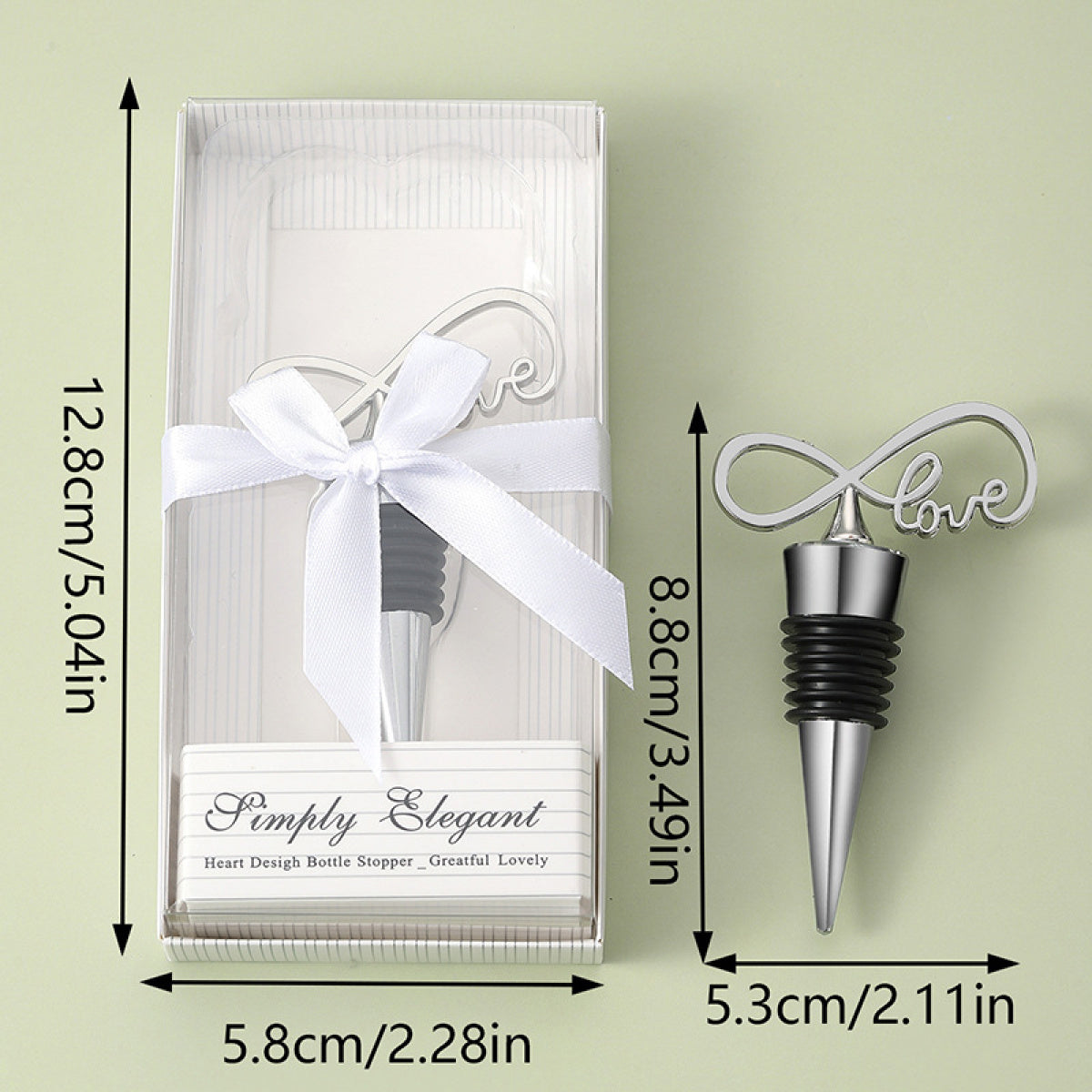 Decorative Wine Bottle Stopper – Silver Metal Topper with Airtight Seal, 4 Styles - Image 8