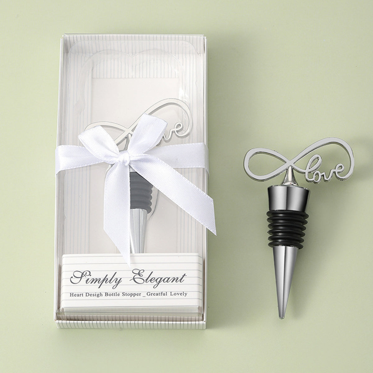 Decorative Wine Bottle Stopper – Silver Metal Topper with Airtight Seal, 4 Styles - Image 4